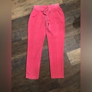 Green Tea Coral Pants with Tie Waistband size Large